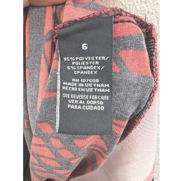 Womens Karin Stevens Dress Size 6 Half Sleeve Red and Black - Picture 6 of 12